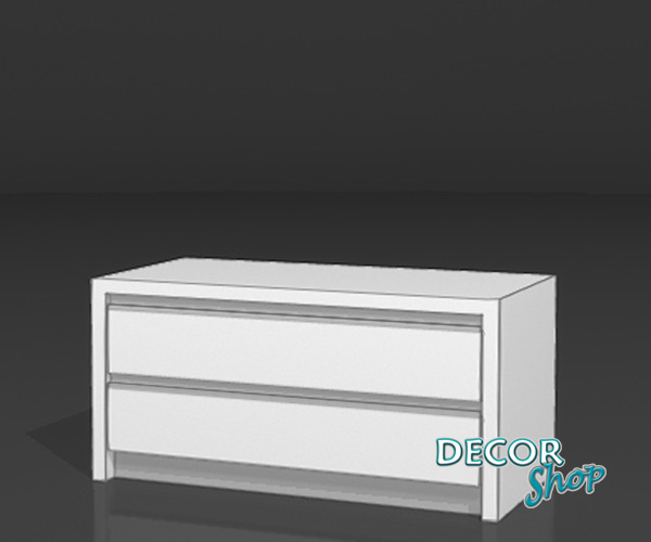 1 - Armário de 45cm com 2 gavetas