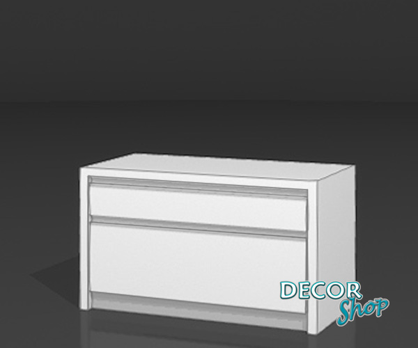 2 - Armário de 45cm com 2 gavetas