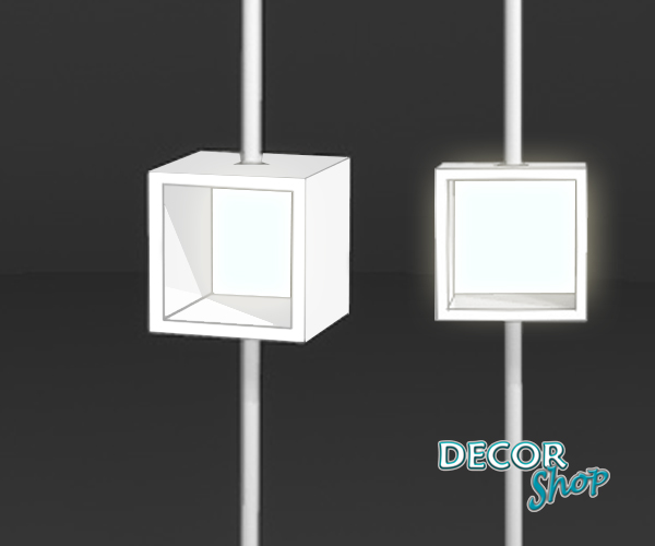 2 - Expositor quadrado com iluminação LED