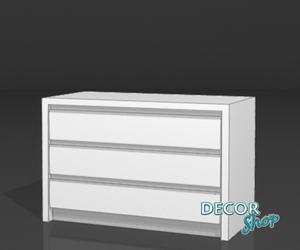 6 - Armário de 60cm com 3 gavetas
