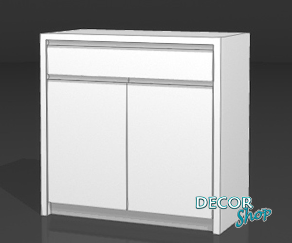 7 - Armário de 90cm com 1gaveta + 2 portas