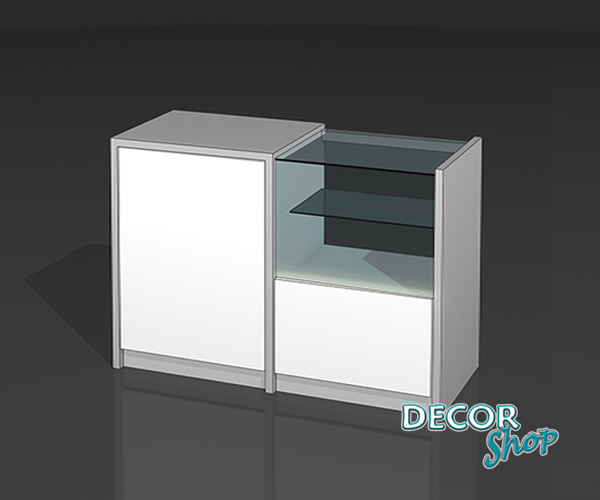 7 - Balcão misto com caixa e exposição - LED