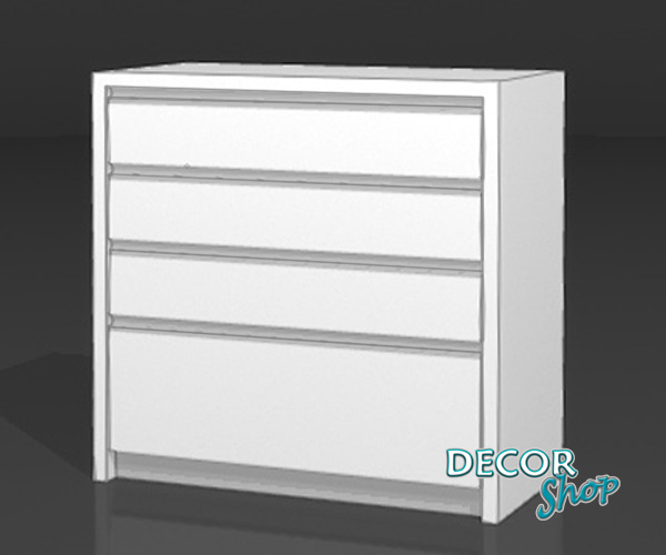 9 - Armário de 90cm com 4gavetas