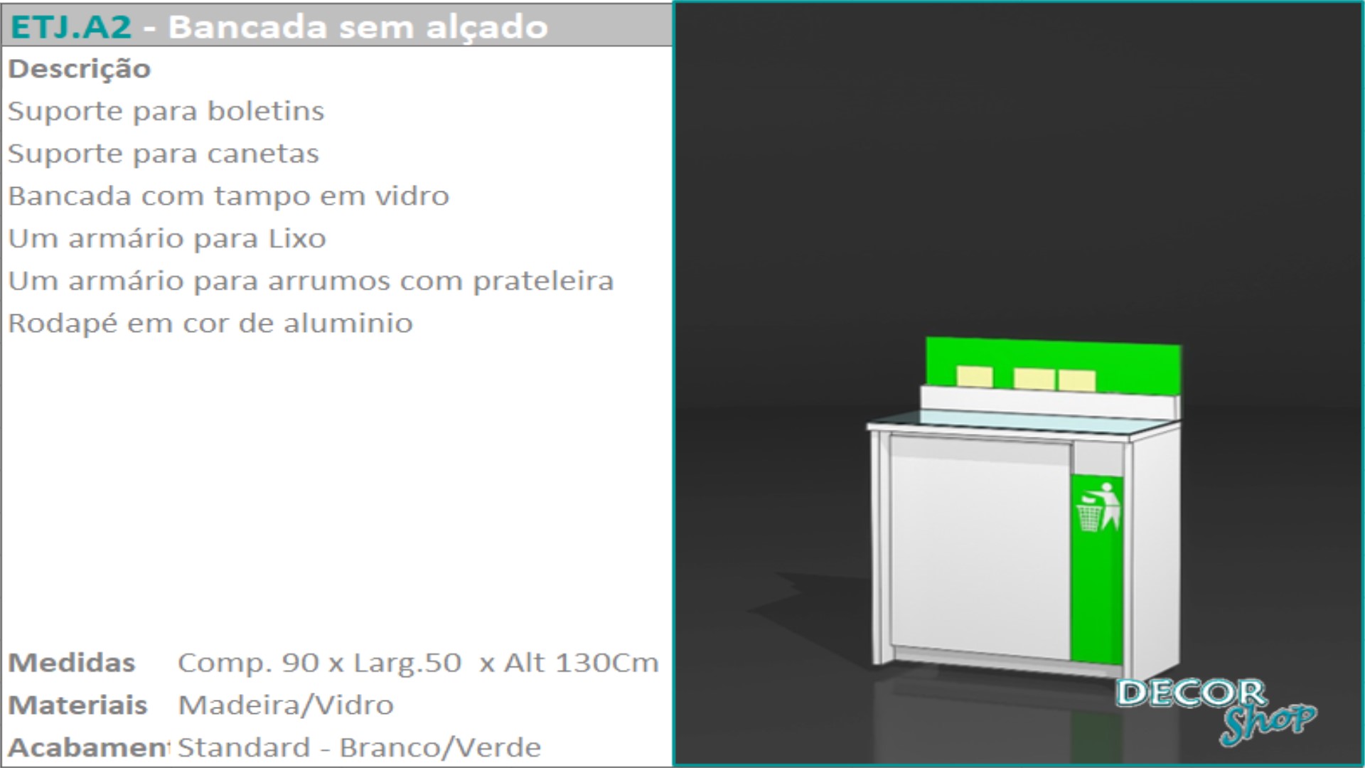 02 - Bancada sem alçado
