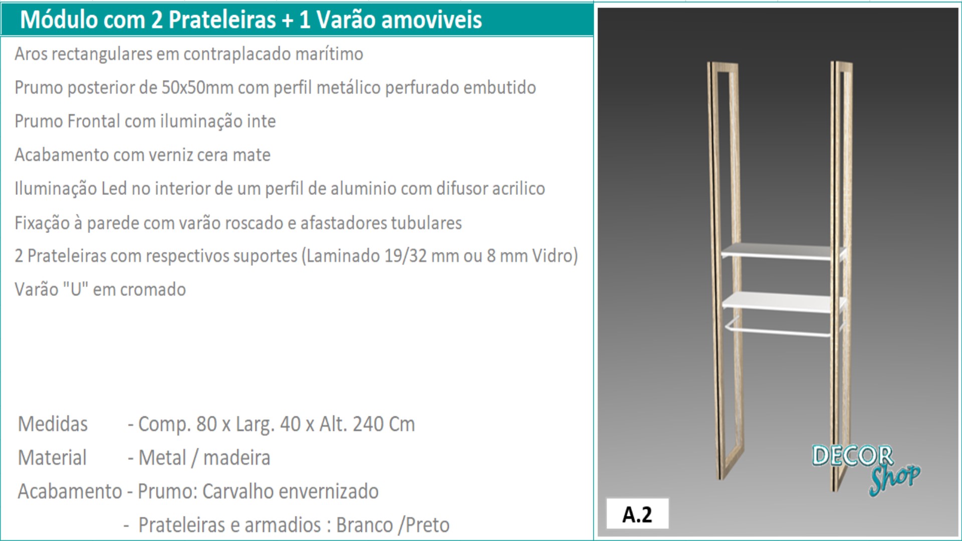 02 Mod 2 Prateleira 1 varao