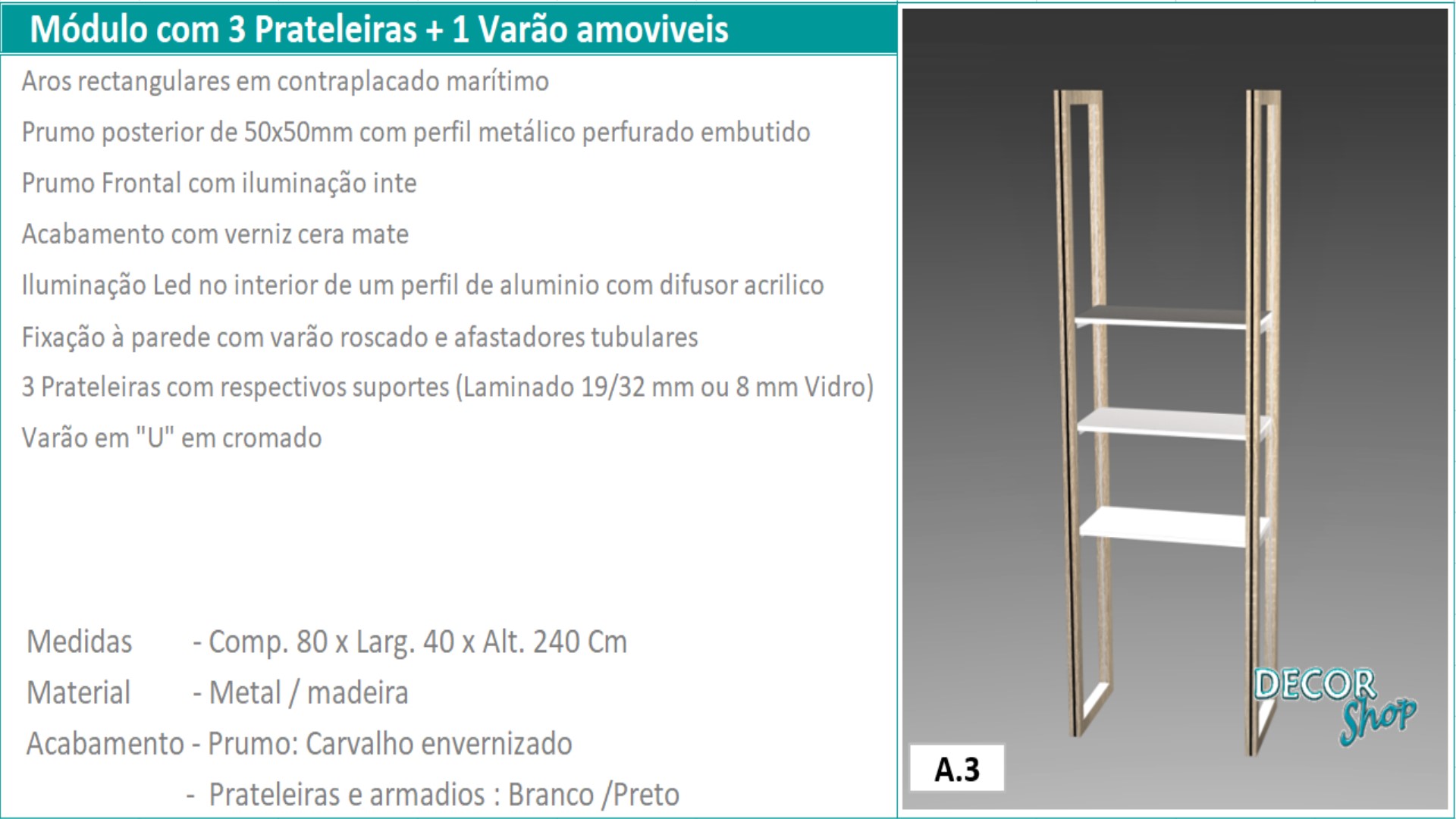 03 Mod 3 Prateleira 1 varao