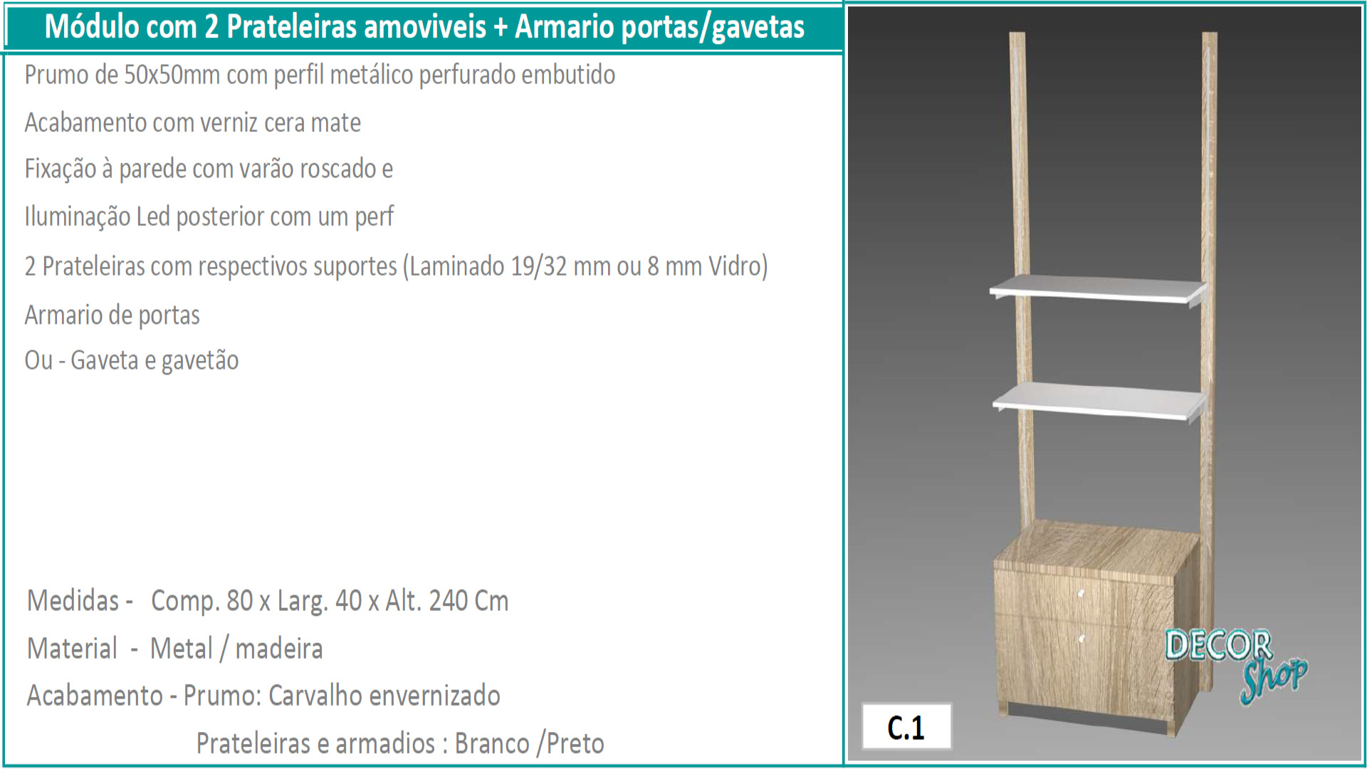 07 Mod 2 prateleira armario