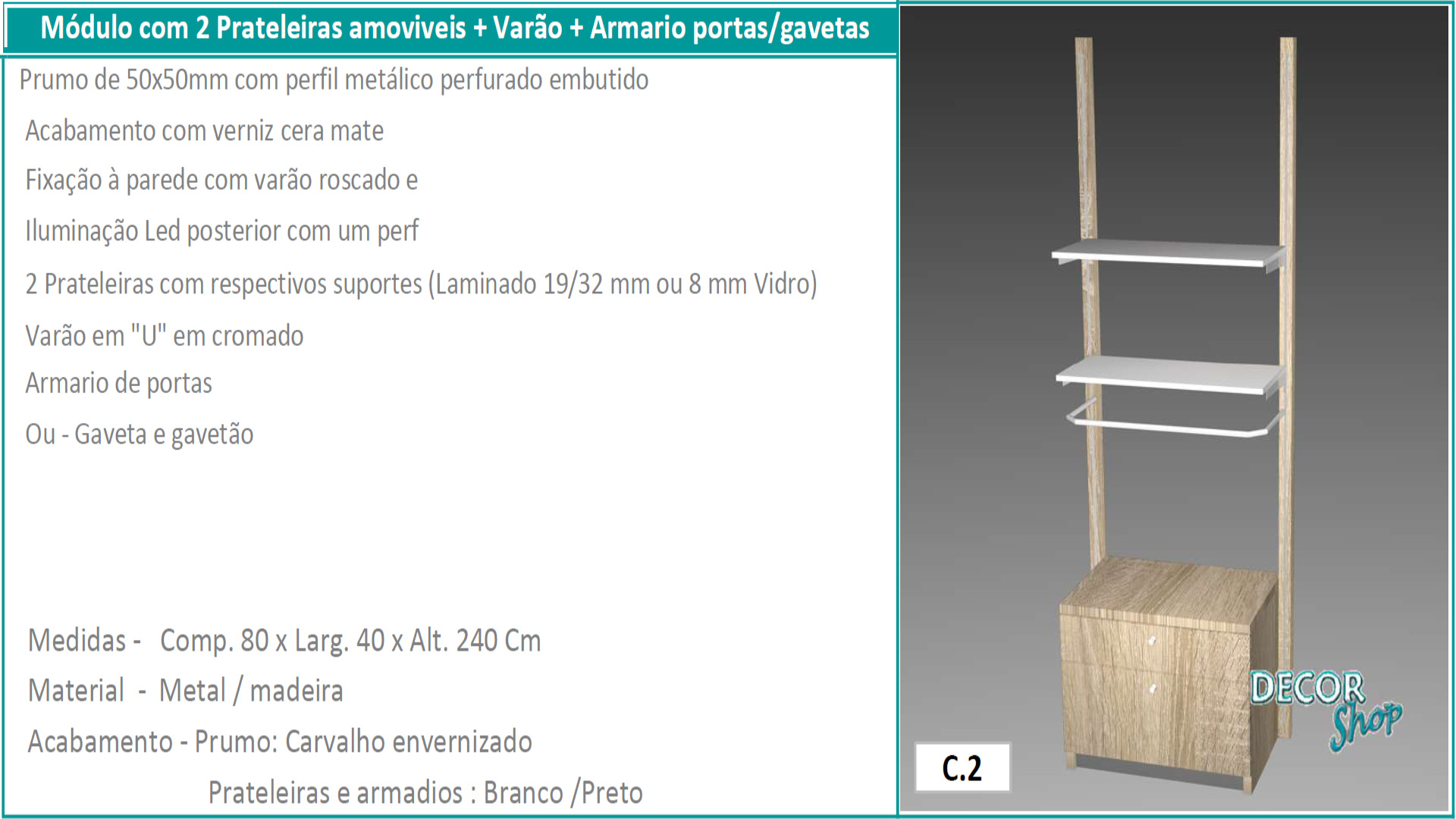 08 Mod 2 prateleira 1 varao armario