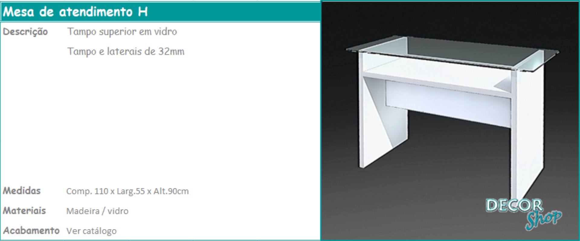 1 - Mesa atendimento H