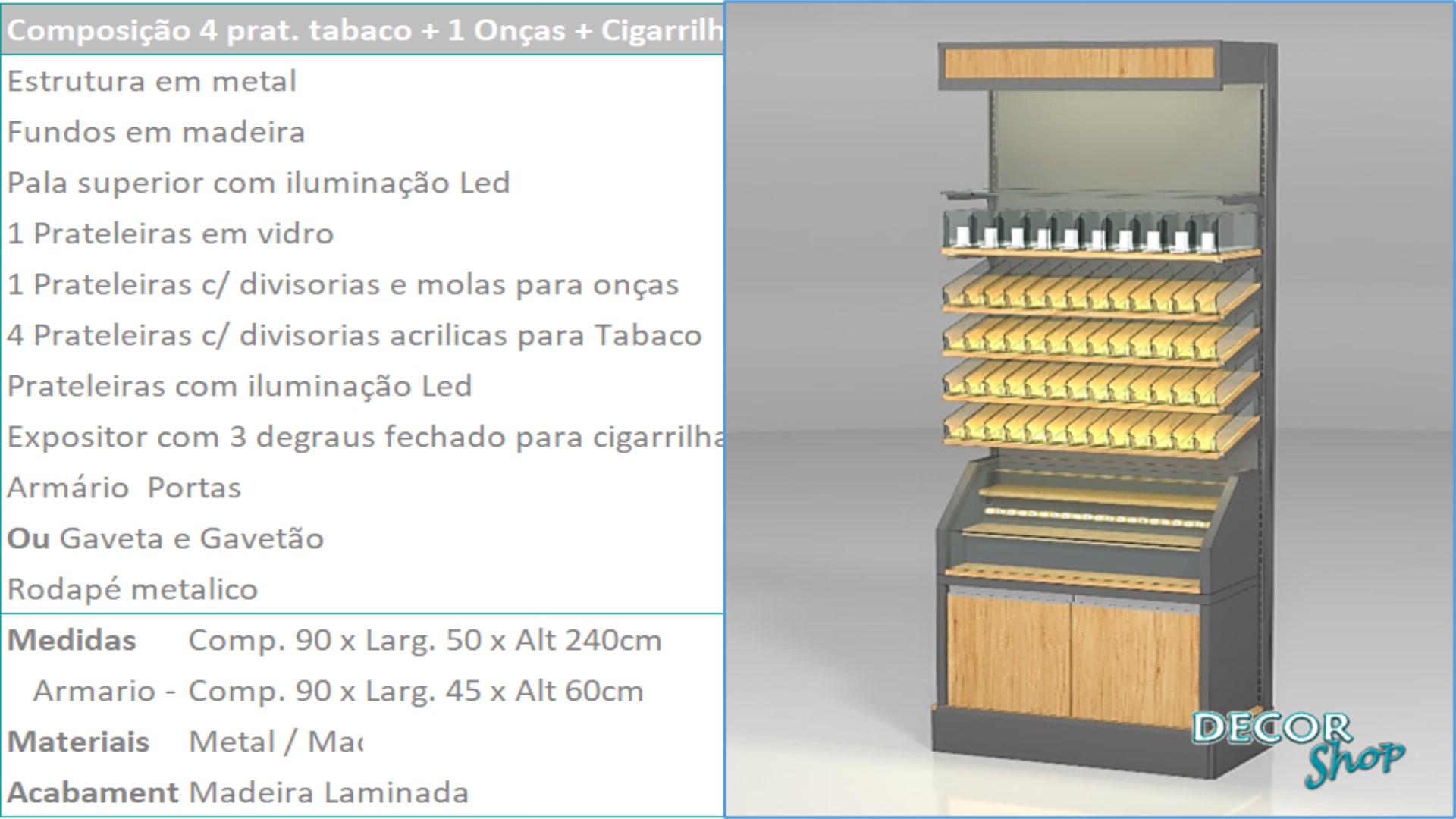 12 - Mod 4 Prat Tabaco 1 Prat Onças 1 Exp Cigarrilhas