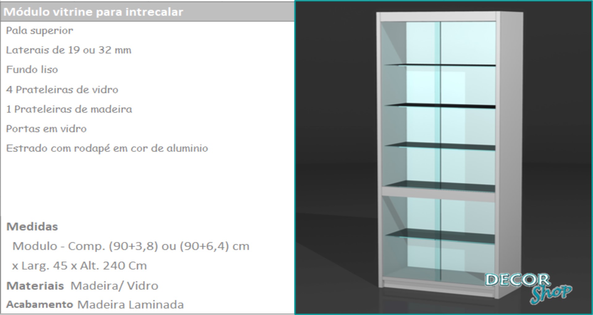 12 - Mod vitrine