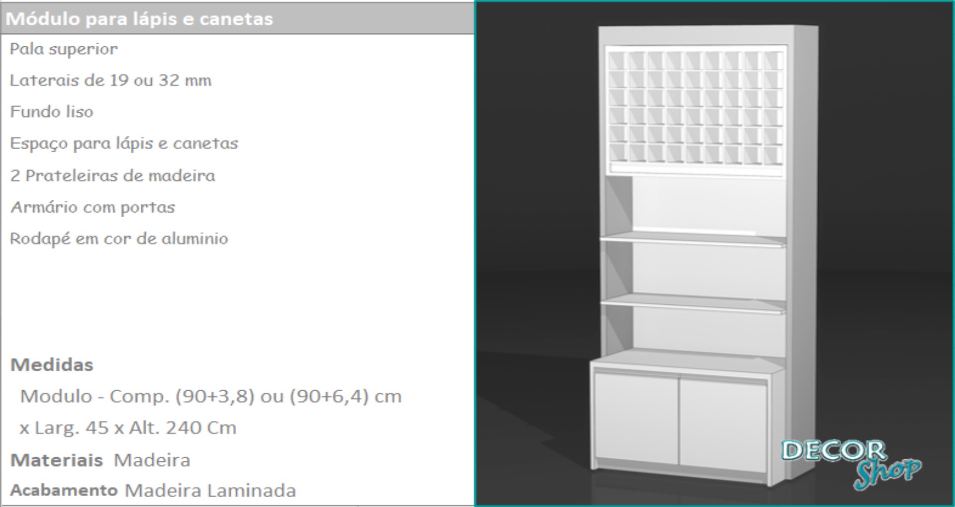 13 - Mod lapis canetas