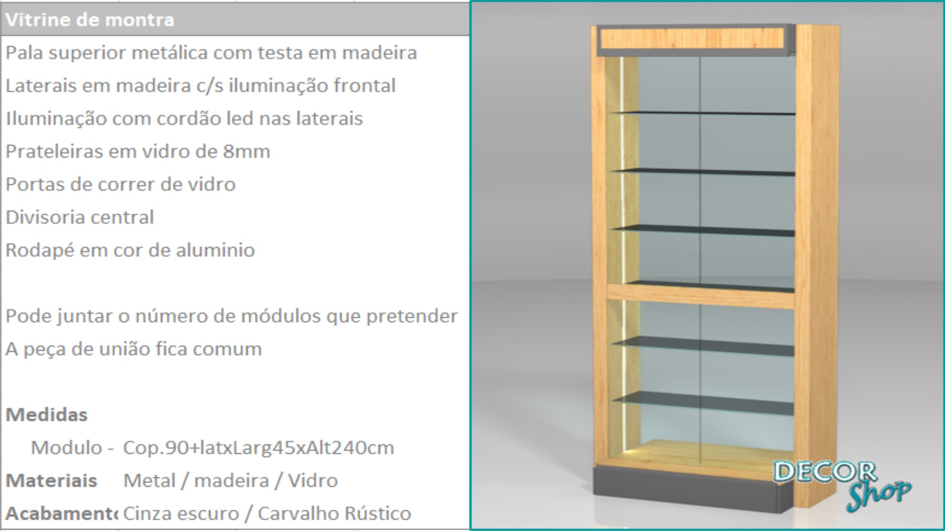 18 - Mod vitrine de montra