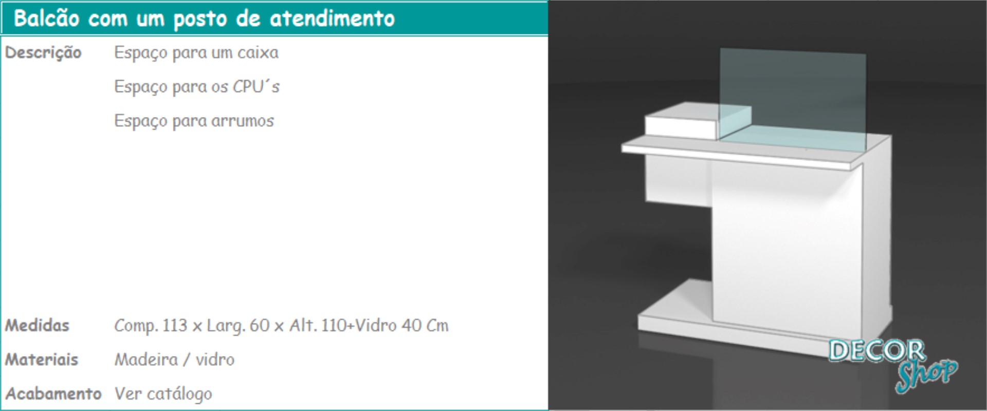 2 - Balcão atendimento