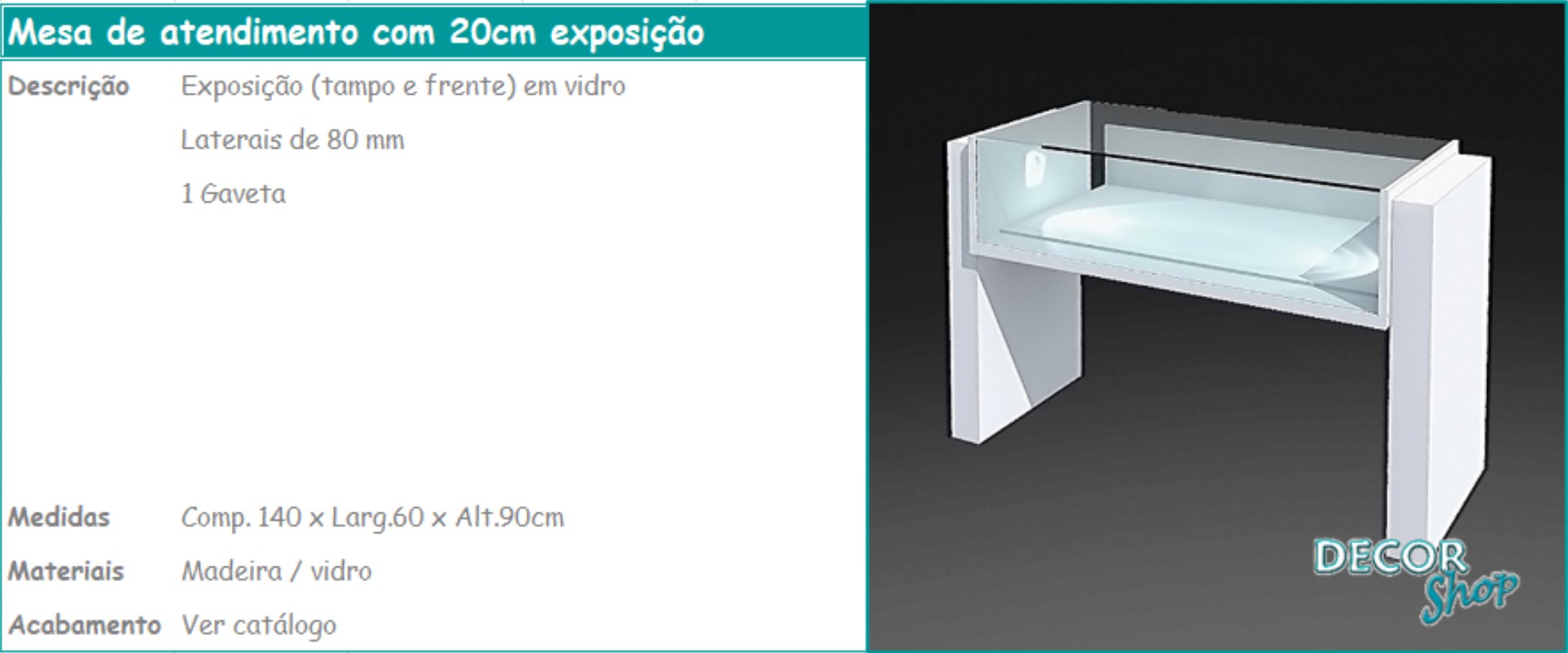 2 - Mesa 20cm exposição