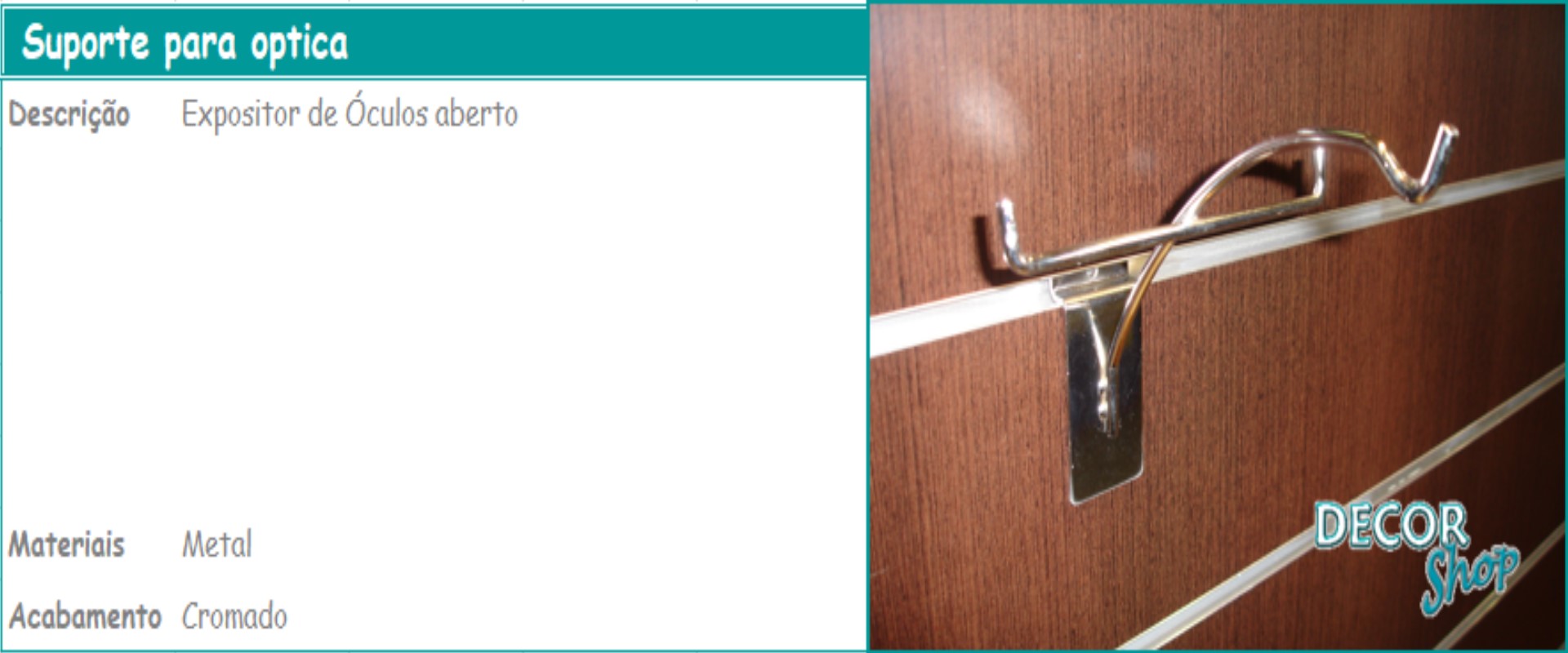 2 - Suporte para optica