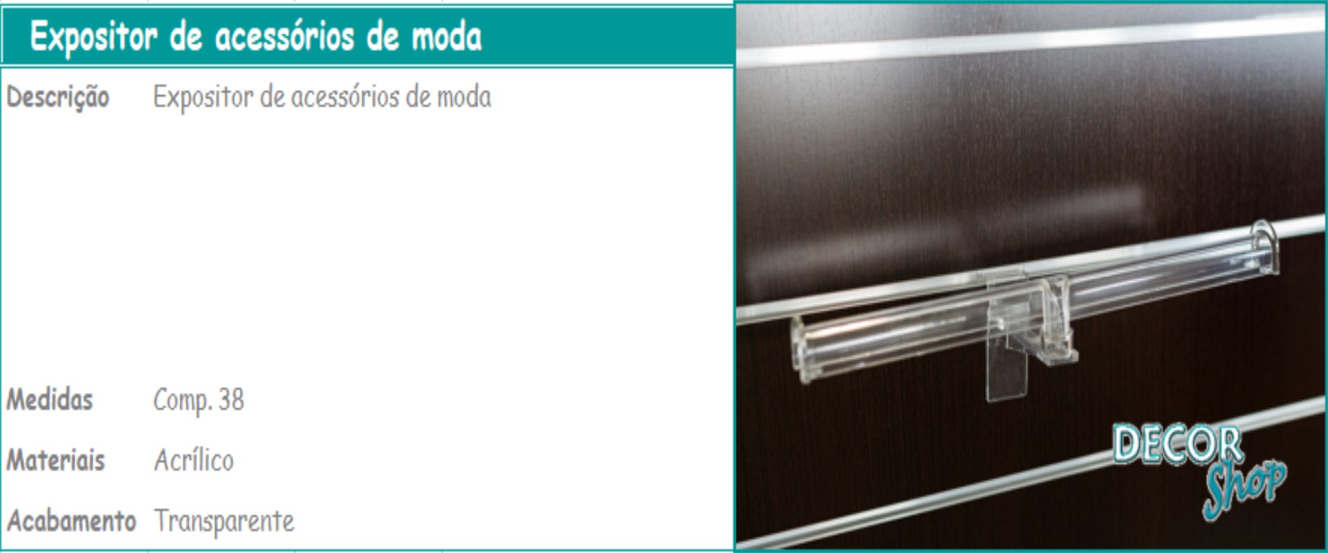 20 - Expositor de acessorios de moda