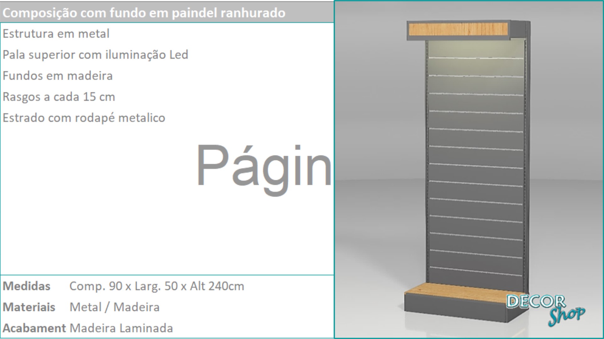 20 - Mod Fundo painel ranhurado
