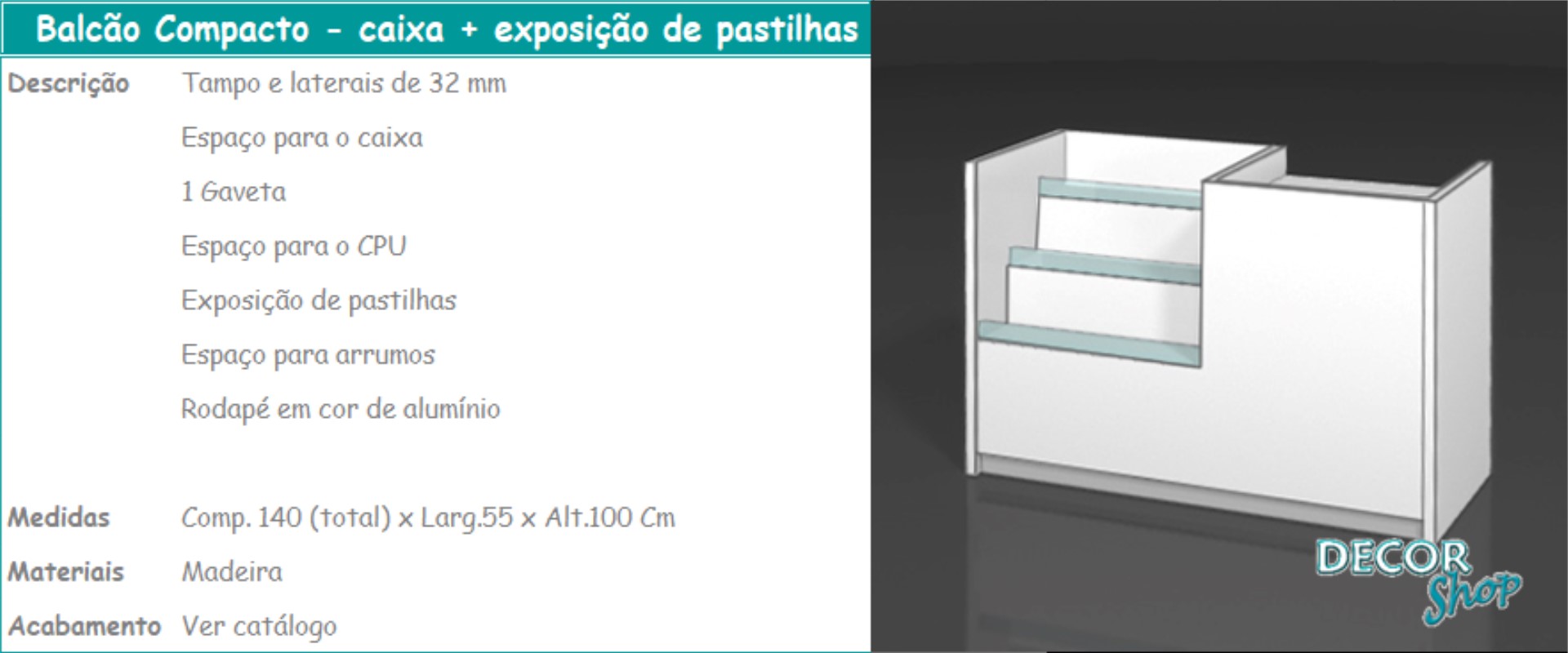 5 - Caixa + exposição de pastilhas