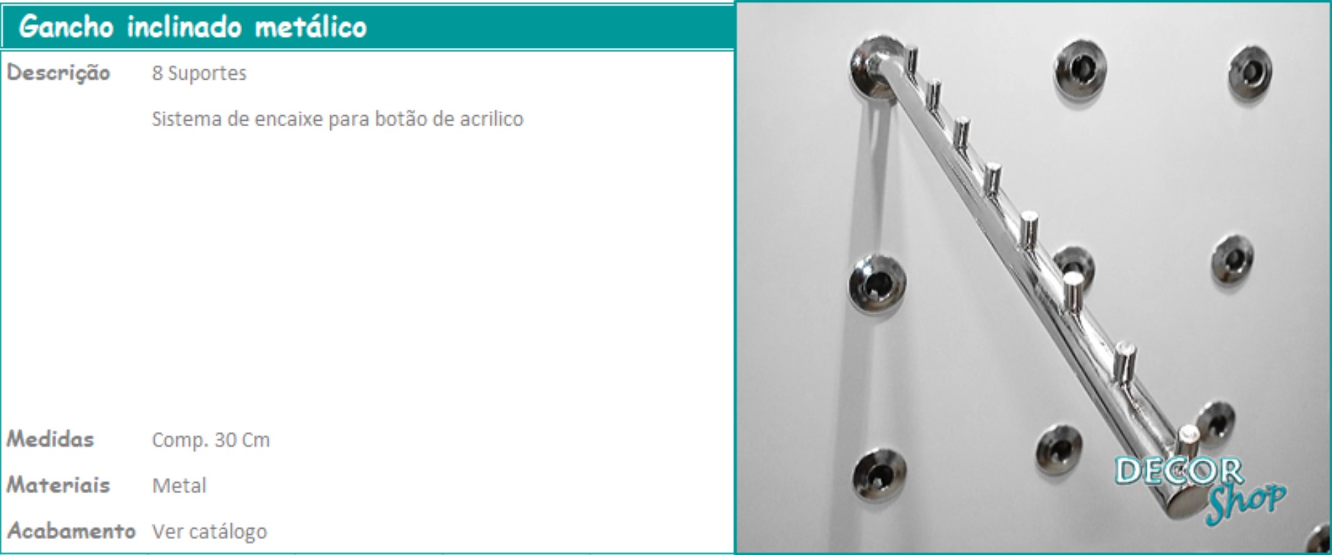 7 - Expositor inclinado